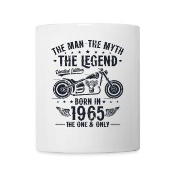 1965 Vintage homme mythe légende moto - Mug blanc - blanc - Devant