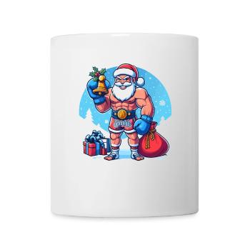 Muay Thai Noël - Mug blanc - blanc - Devant