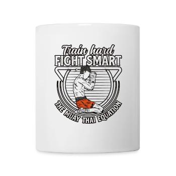 Train Hard Fight Smart the Muay Thai The Equation - Mug - white - Front