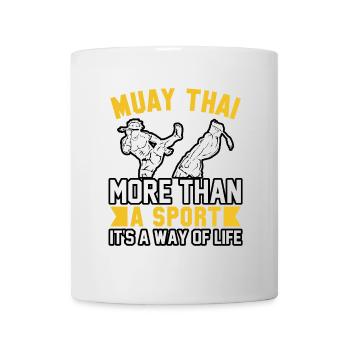 Muay Thai more than a sport it's a way of life - Mug - white - Front