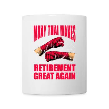 Le Muay Thai redonne sa grandeur à la retraite - Mug blanc - blanc - Devant