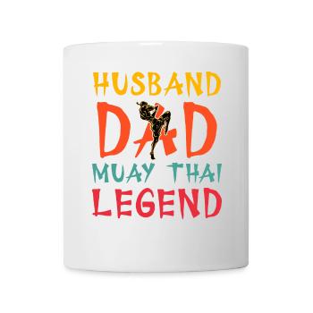 Mari Papa Muay Thai Légende - Mug blanc - blanc - Devant