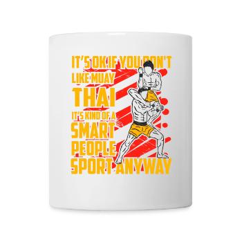 Citation amusante de Muay Thai - Mug blanc - blanc - Devant