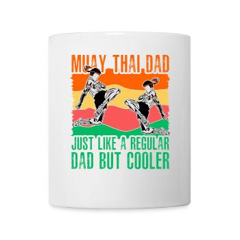 Papa Muay Thai comme un papa normal mais plus cool - Mug blanc - blanc - Devant