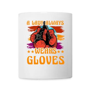 A Lady always wears Gloves - Mug - white - Front