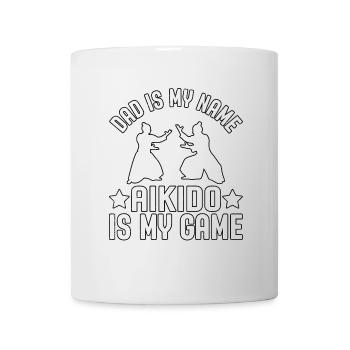 Papa ist mein Name, Aikido ist mein Spiel - Tasse - Weiß - Vorne