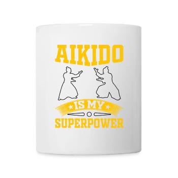 Aikido ist meine Superkraft - Tasse - Weiß - Vorne