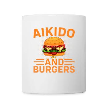 Aïkido et burgers - Mug blanc - blanc - Devant