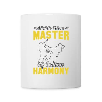 Aikido Mama Meister der Harmonie vor dem Schlafengehen - Tasse - Weiß - Vorne