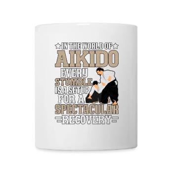 Aikido - Tasse - Weiß - Vorne