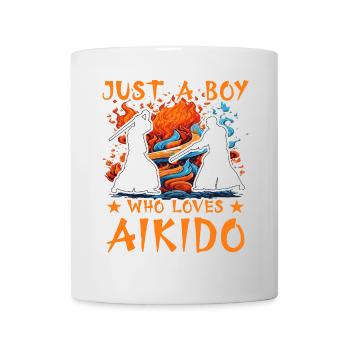 Just a Boy who loves Aikido - Mug - white - Front