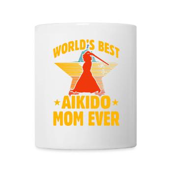 Die weltbeste Aikido-Mama aller Zeiten - Tasse - Weiß - Vorne