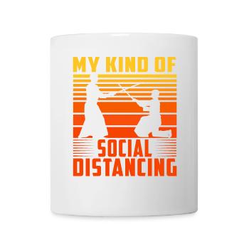 Mon type de distanciation sociale - Mug blanc - blanc - Devant