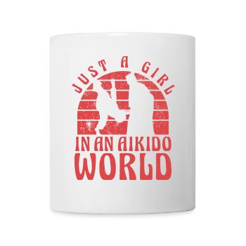 Nur ein Mädchen in einer Aikido-Welt - Tasse - Weiß - Vorne