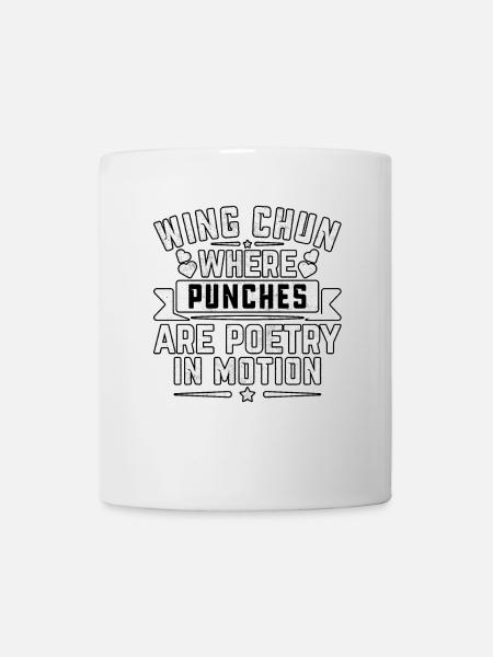 Wing Chun où les coups de poing sont poésie en mouvement - Mug blanc - blanc