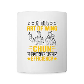 Dans l’art du wing chun, l’élégance rencontre l’efficacité - Mug blanc - blanc - Devant