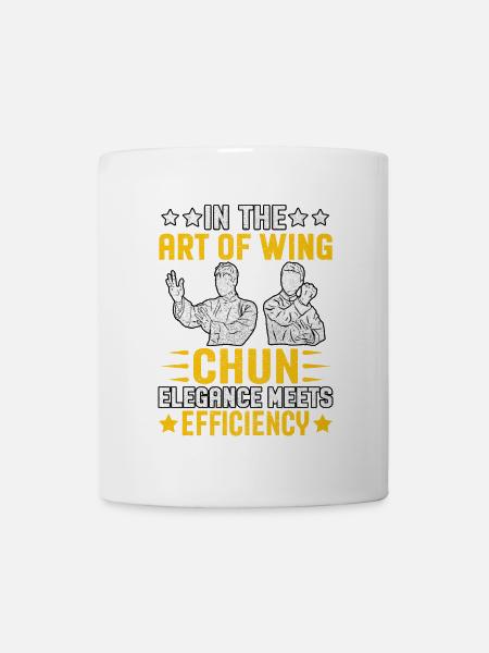 Dans l’art du wing chun, l’élégance rencontre l’efficacité - Mug blanc - blanc
