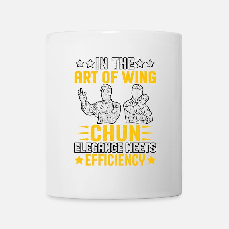 Dans l’art du wing chun, l’élégance rencontre l’efficacité - Mug blanc - blanc