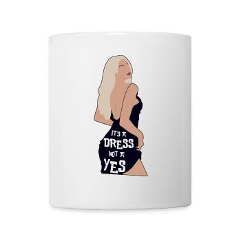 Es ist ein Kleid, kein Ja - Tasse - Weiß - Vorne