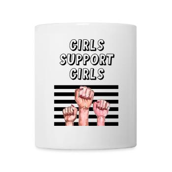 Mädchen unterstützen Mädchen - Tasse - Weiß - Vorne