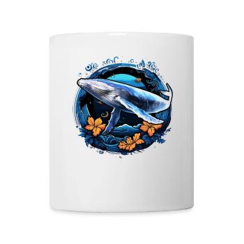 Blauwal - Tasse - Weiß - Vorne