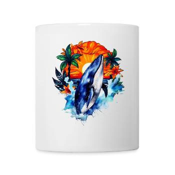 Blauwal - Tasse - Weiß - Vorne