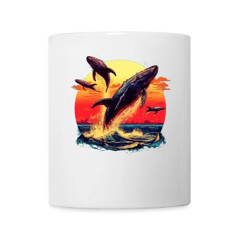 Blauwal - Tasse - Weiß - Vorne