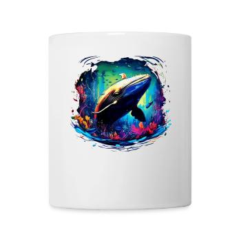 Blauwal - Tasse - Weiß - Vorne