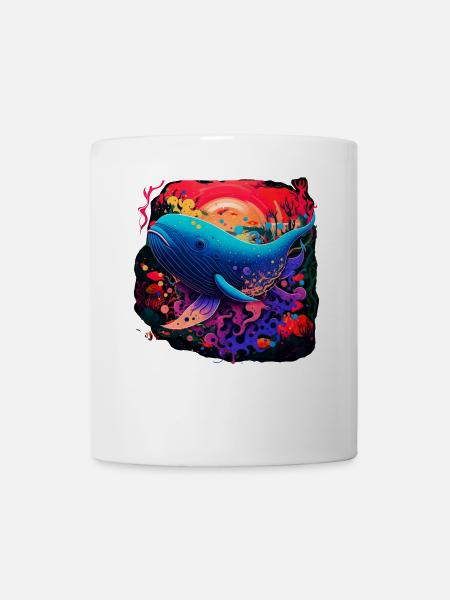 Blauwal - Tasse - Weiß