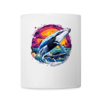 Blauwal - Tasse - Weiß - Vorne
