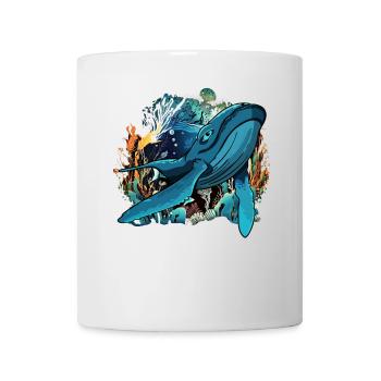 Blauwal - Tasse - Weiß - Vorne