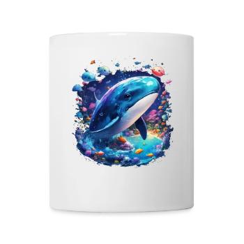 Blauwal - Tasse - Weiß - Vorne
