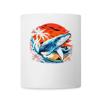 Blauwal - Tasse - Weiß - Vorne