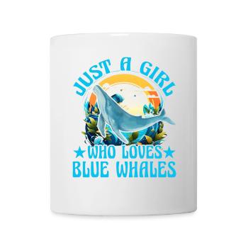 Nur ein Mädchen, das Blauwale liebt - Tasse - Weiß - Vorne