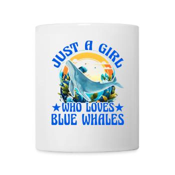 Nur ein Mädchen, das Blauwale liebt - Tasse - Weiß - Vorne