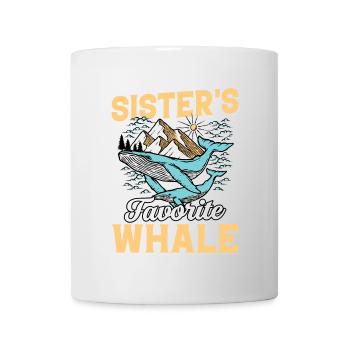 Sister's favorite Whale - Mug - white - Front