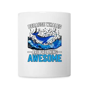 Parce que les baleines sont vraiment géniales - Mug blanc - blanc - Devant