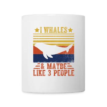 I whales and maybe like 3 People - Mug - white - Front