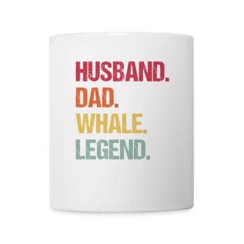 Husband Dad Whale Legend - Mug - white - Front