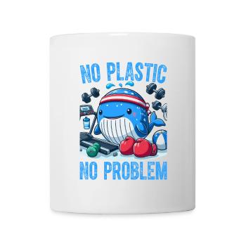 Kein Plastik, kein Problem - Tasse - Weiß - Vorne