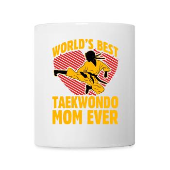La meilleure maman taekwondo du monde - Mug blanc - blanc - Devant