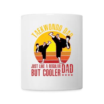 Papa taekwondo comme un papa normal mais plus cool - Mug blanc - blanc - Devant