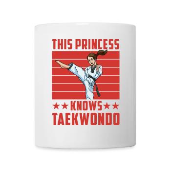 This Princess knows Taekwondo - Mug - white - Front