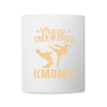Maman folle de taekwondo - Mug blanc - blanc - Devant