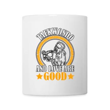 Taekwondo and love are good - Mug - white - Front