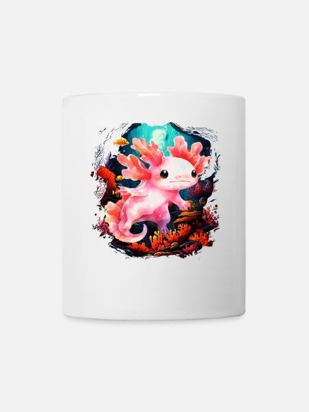 Axolotl - Tasse - Weiß