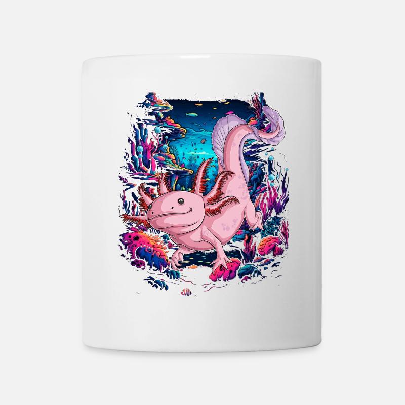 Axolotl - Tasse - Weiß
