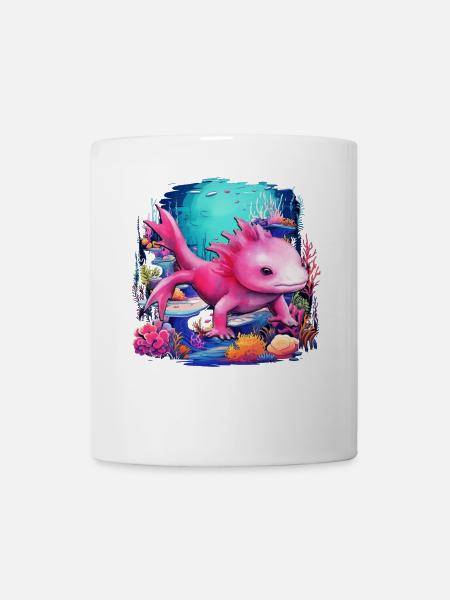 Axolotl - Tasse - Weiß