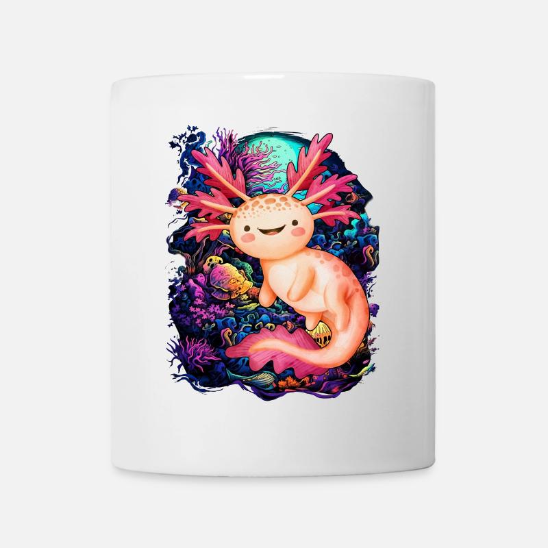 Axolotl - Tasse - Weiß