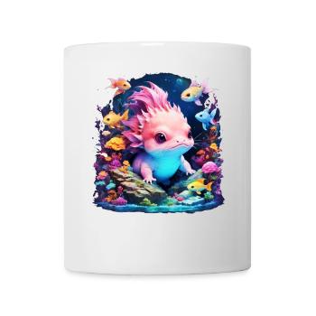 axolotl - Mug blanc - blanc - Devant